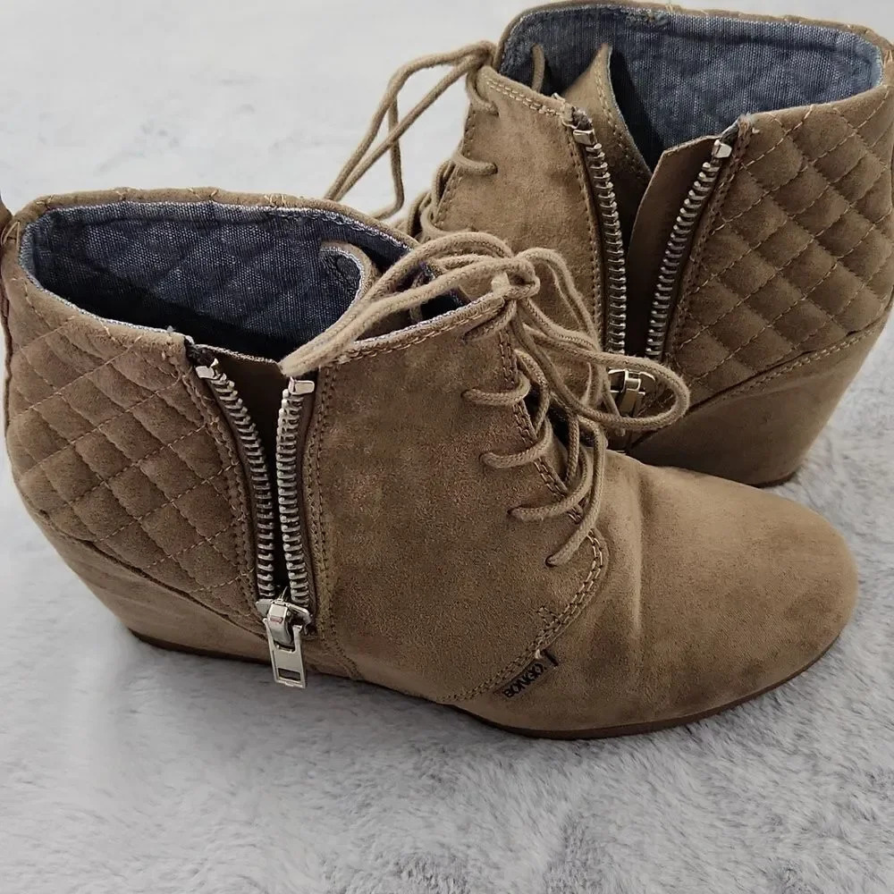 BONGO Tan colored ankle boots size 7 - Picture 5 of 13